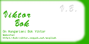 viktor bok business card